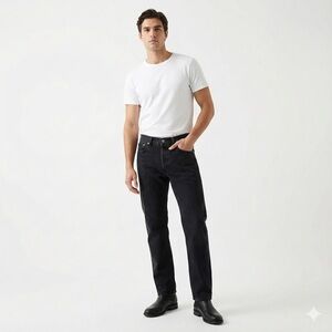 Levi’s 501 90s / Y2K Vintage Black Button Fly Straight Leg Denim